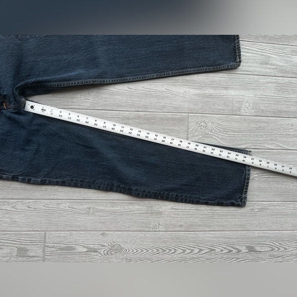 100% Cotton Abercrombie Kids Boys Straight Jeans Dark Wash Size 14 - Picture 9 of 10